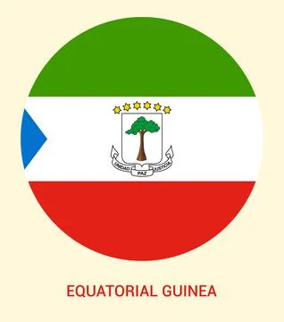 Flag Of Equatorial Guinea, Equatorial Guinea flag, National flag of Equator.. Stock Illustration