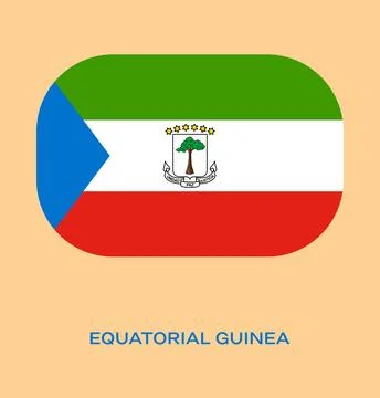 Flag Of Equatorial Guinea, Equatorial Guinea flag, National flag of Equator.. Stock Illustration