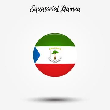 Flag of Equatorial Guinea icon Illustrazione stock