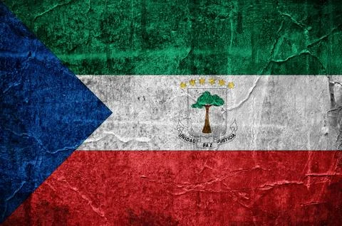 Flag of equatorial guinea Stock Illustration