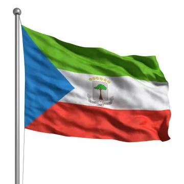 Flag of equatorial guinea Stock Illustration