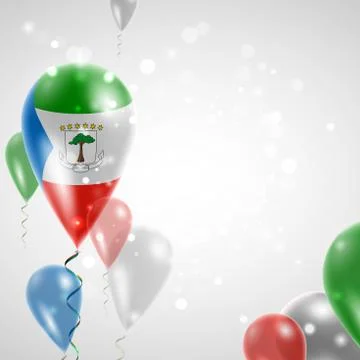 Flag of Equatorial Guinea Stock Illustration