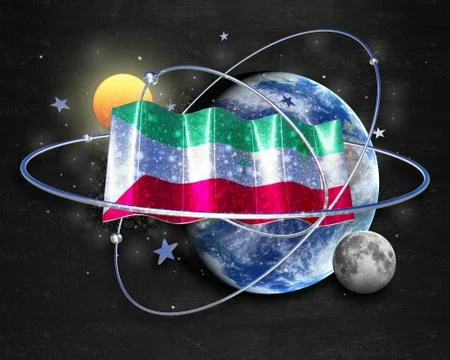 Flag EquGuinea quality designer flag Stock Illustration