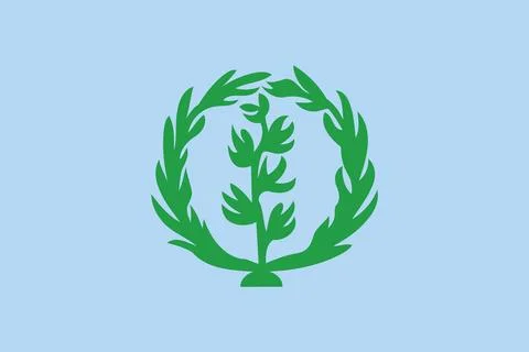 Flag of Eritrea (1952 1961) Stock Illustration