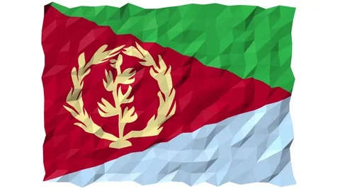 Flag of Eritrea 3D Wallpaper Animation 스톡 동영상 81210756
