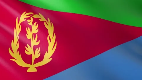 Flag of Eritrea Stock Footage 151069823