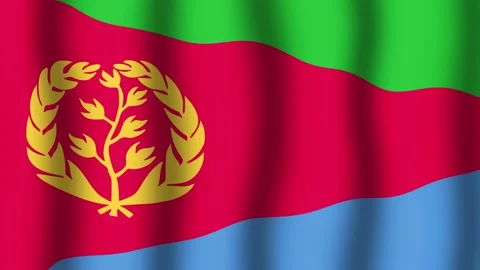 Flag of Eritrea Stock Footage 175730044