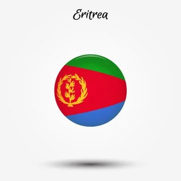 Flag of Eritrea icon Stock Illustration
