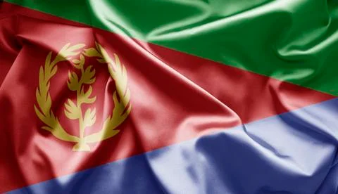 Flag of eritrea Stock Illustration