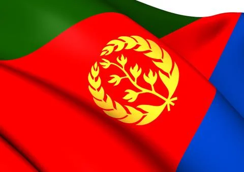 Flag of eritrea Stock Illustration