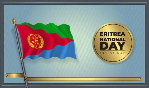 Flag Eritrea National Day Stock Illustration