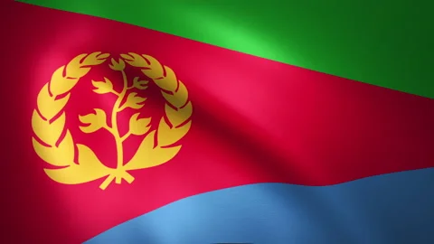 Flag of Eritrea Waving in the Wind (CG | LOOP) 스톡 동영상 162639143