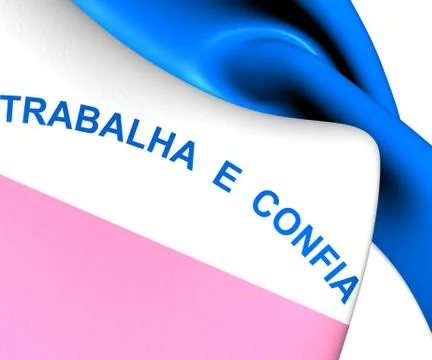 Flag of espirito santo Illustrazione stock