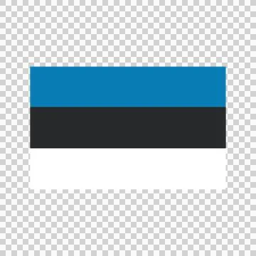 Flag of Estonia on checkered background. 스톡 일러스트