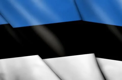 Flag of Estonia Stock Illustration