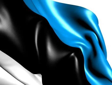 Flag of estonia Stock Illustration
