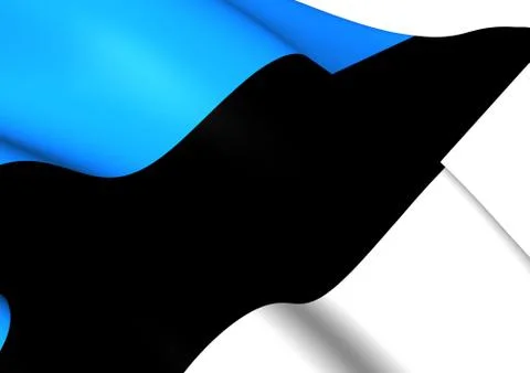 Flag of estonia Stock Illustration