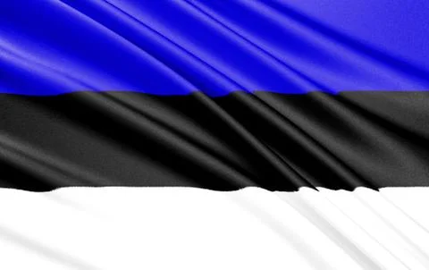 Flag of Estonia Stock Illustration