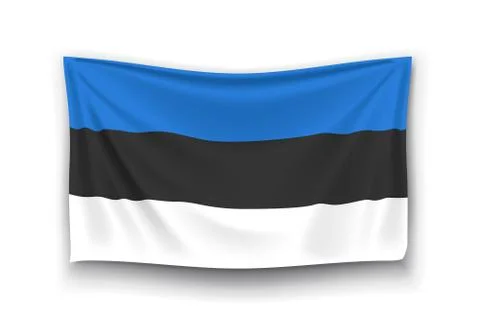 Flag of estonia Stock Illustration