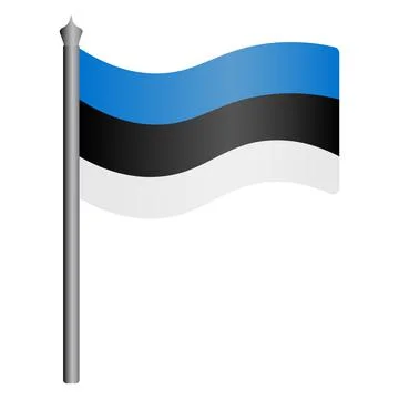 Flag of Estonia. Vector illustration イラスト素材