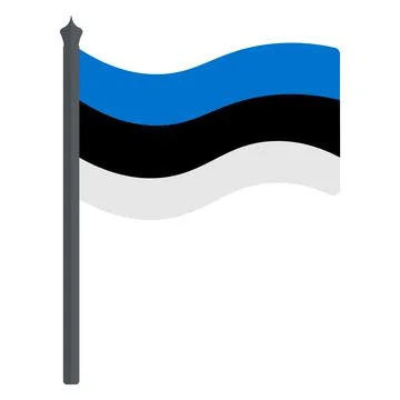 Flag of Estonia. Vector illustration. イラスト素材