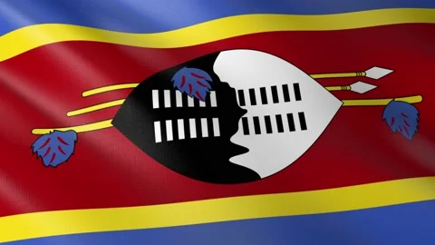 Flag of Eswatini Stock Footage 151368463