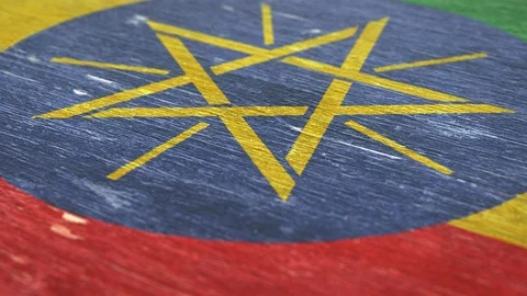 Flag Of Ethiopia. 1080p, 60fps Stock Footage 117161981