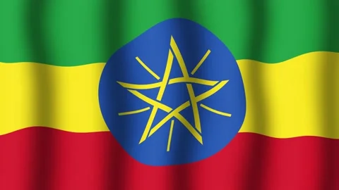 Flag of Ethiopia Stock Footage 175733448