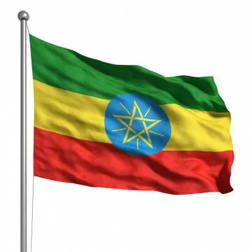 Flag of ethiopia Stock Illustration