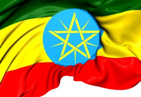 Flag of ethiopia Stock Illustration