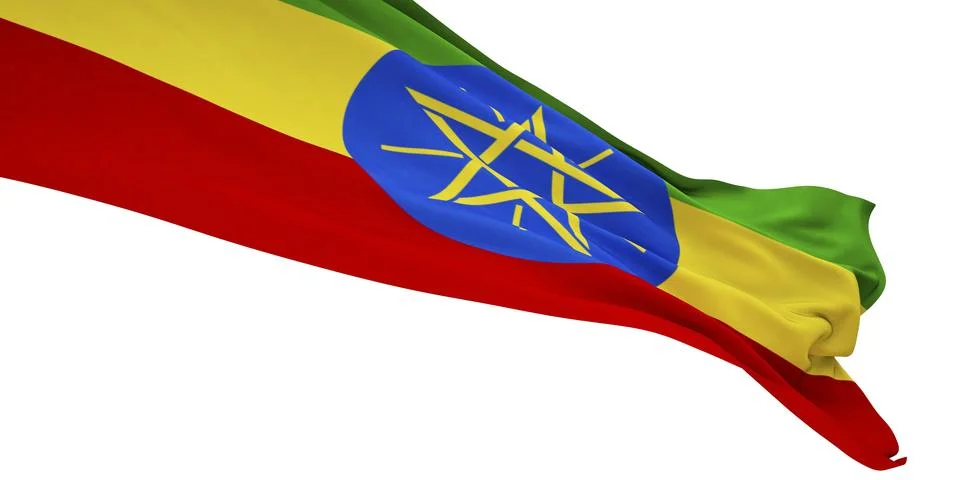 Flag of Ethiopia Stock Illustration