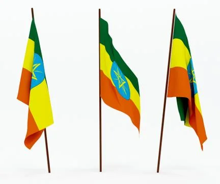 Flag of Ethiopia Stock Photos