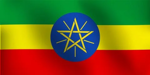 Flag of Ethiopia - Vector Illustration Stock Illustration