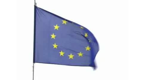 Flag EU Video stock 22136672