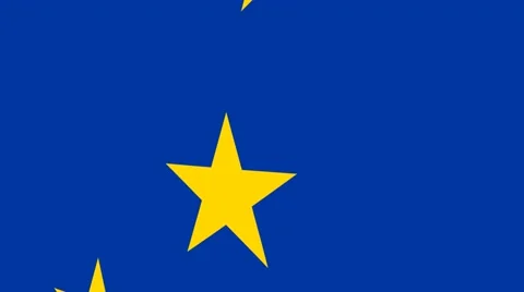 Flag of EU Stock Footage 40711933