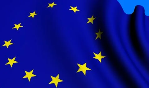 Flag of eu Stock-Illustration