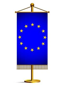 Flag of the EU, isolated Illustrazione stock