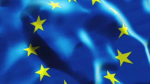 Flag of EU looping Stock Footage 47072952