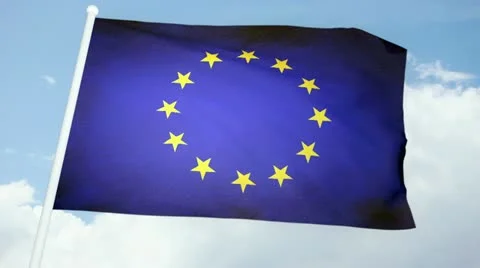 Flag Europe 03 Stock Footage 21481920