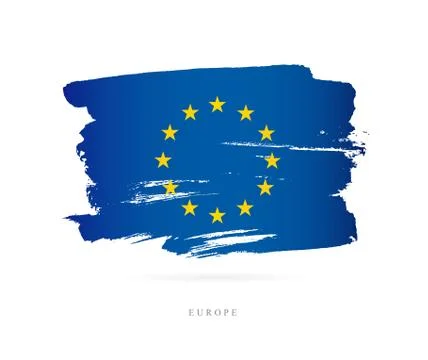Flag of Europe. Abstract concept Illustrazione stock