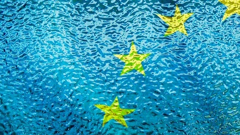 Flag of Europe Stock Footage 72490045