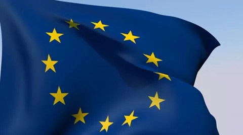 Flag of Europe HD Stock Footage 14281316