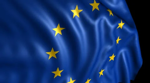 Flag of the European Union Stock Footage 27190510