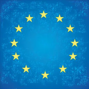 Flag of european union Stock Illustration