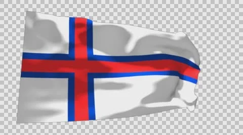 Flag of Faroe-Islands Stockbeeldmateriaal 60938639