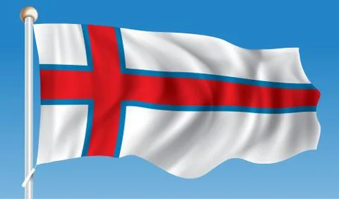 Flag of Faroe Islands Stock Illustration