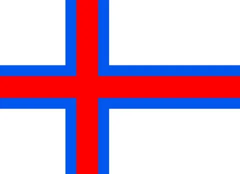 Flag of the Faroe Islands Stock Illustration
