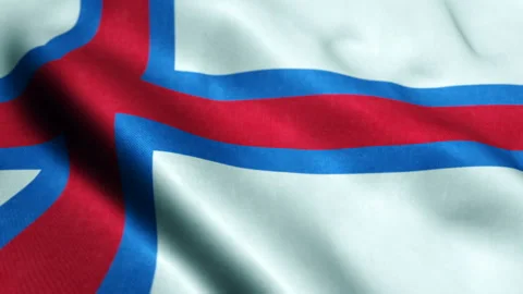 Flag of Faroe Islands - Seamless looping 스톡 동영상 219005912
