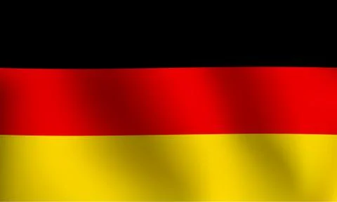 Flag of Federal Republic of Germany - Vector Illustration Stock Illustration