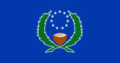 Flag of the Federated States of Micronesia. Vector illustration. World flag Stock Illustration